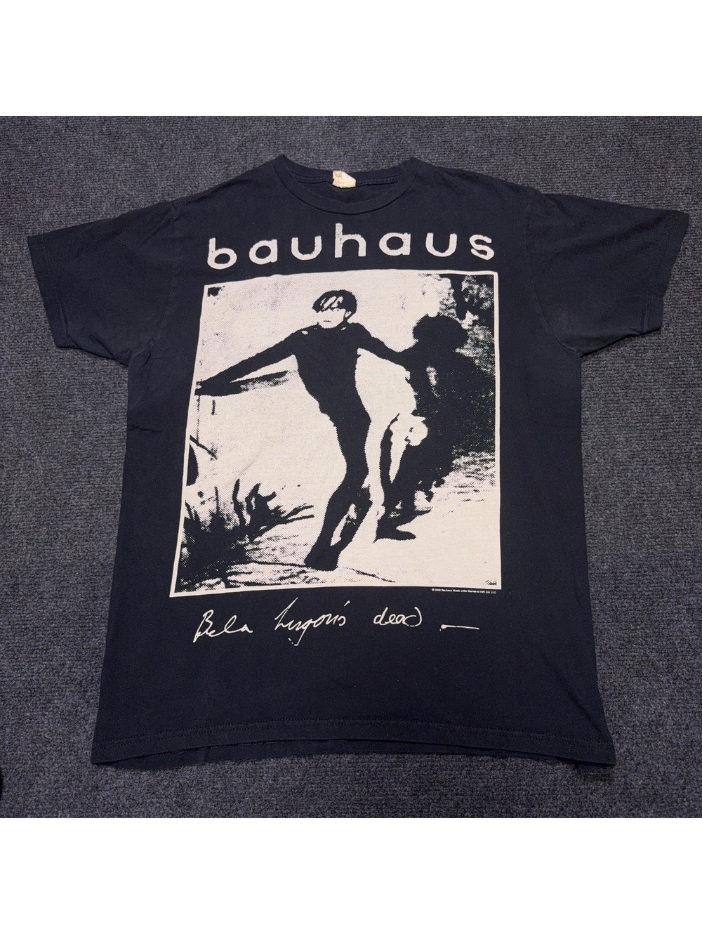 Vintage Baytown Sportswear Bauhaus Graphic T-Shirt Men L Black
